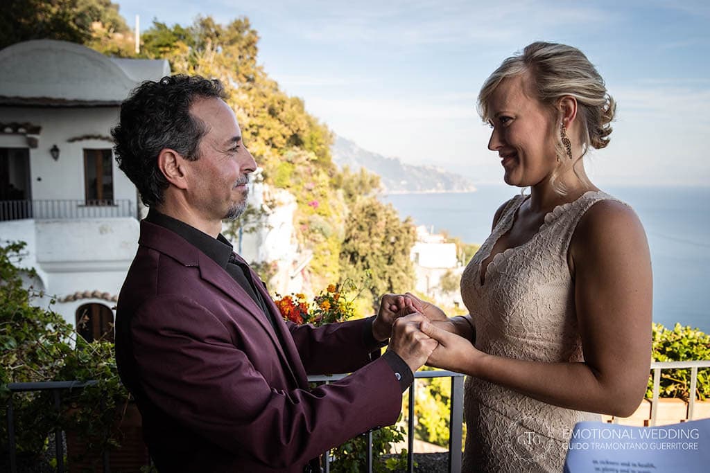 elopement symbolic ceremony in Amalfi Coast