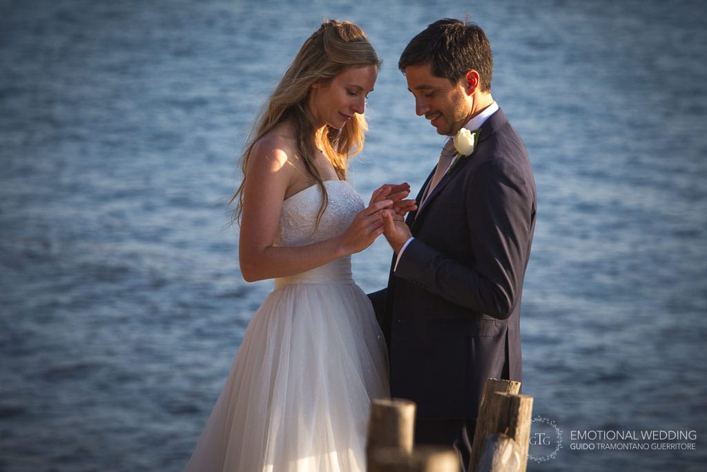 candid portrait of a couple taken by a Cilento wedding photographer