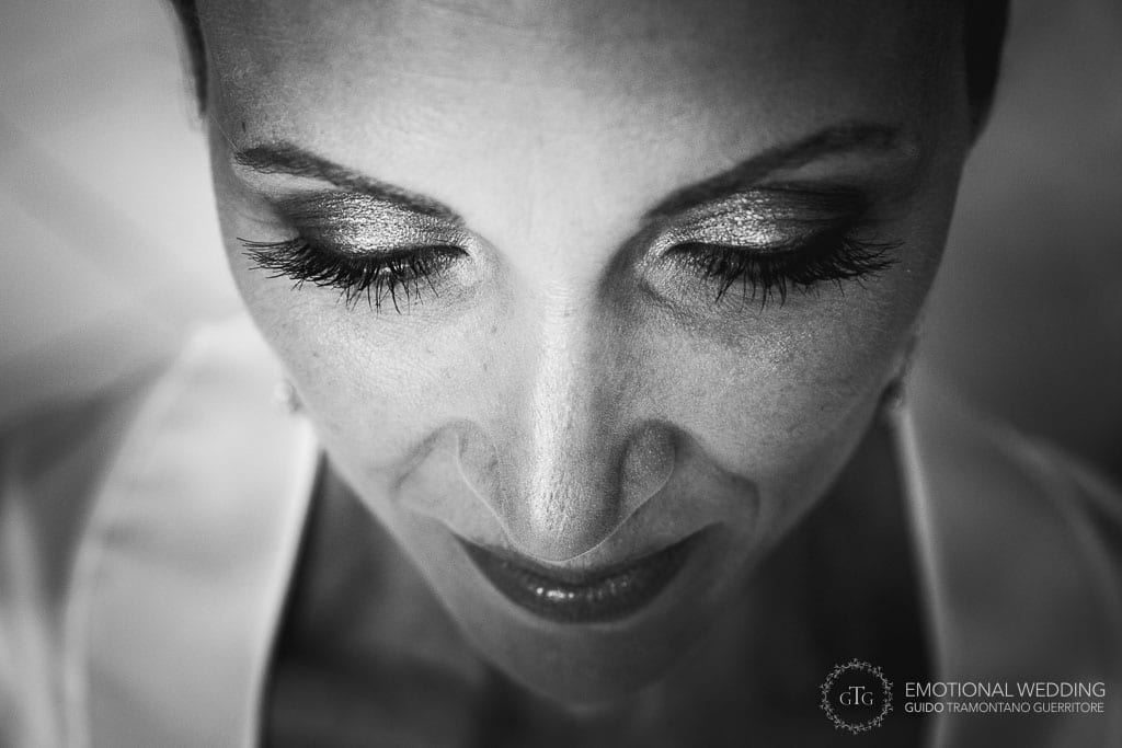 portrait of the bride taken any a wedding photographer in maiori