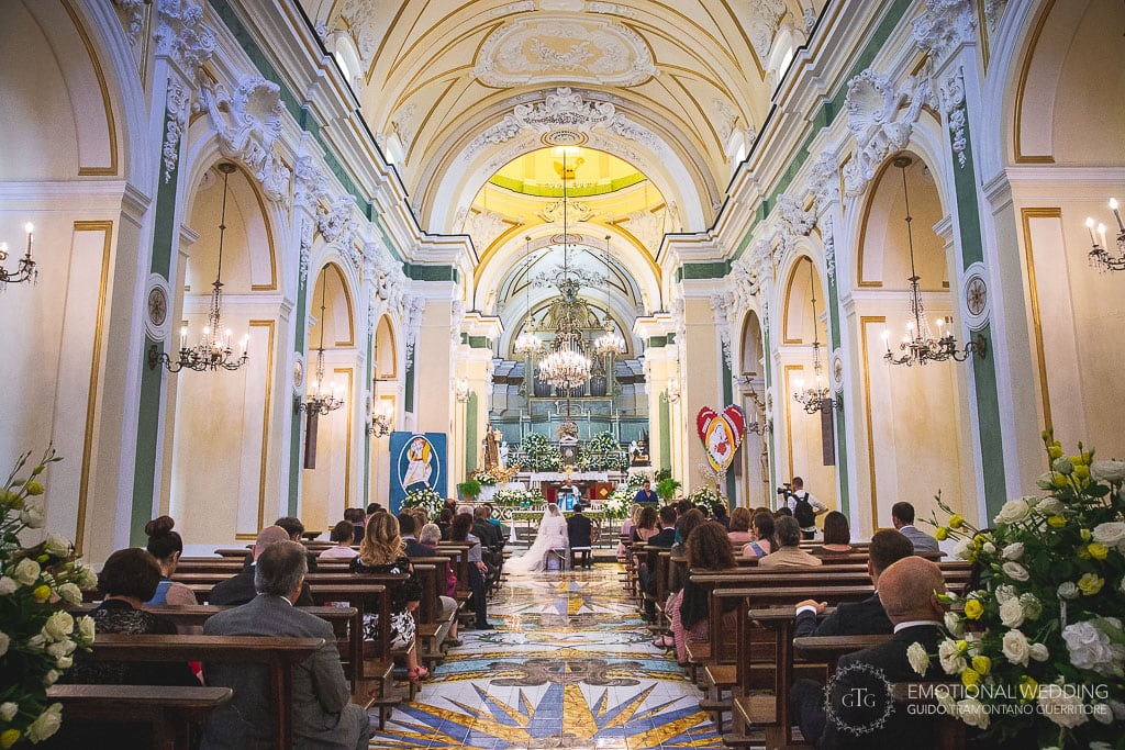 view of the inside at san gennaro church in praiano