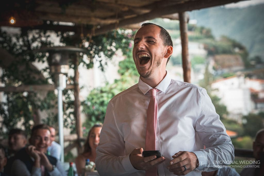 best man speech at a wedding in ravello