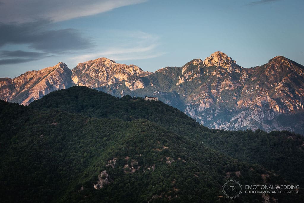 mountain landscape taken by a wedding photographer from ravello