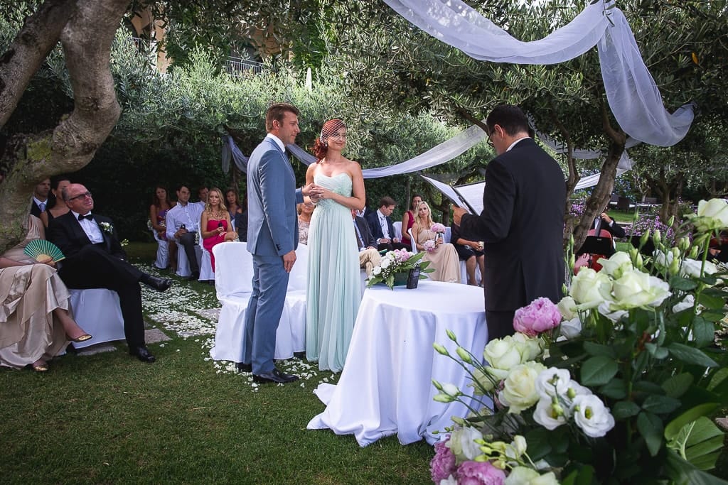 open-air wedding ceremony at hotel caruso in ravello amalfi coast