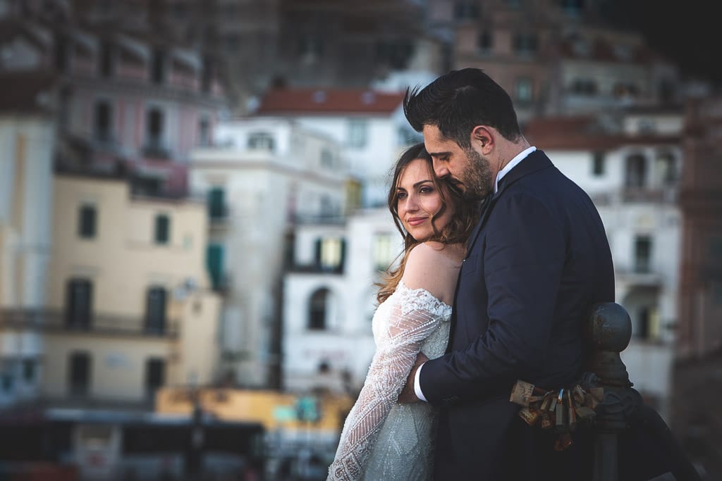 wedding couple in amalfi coast