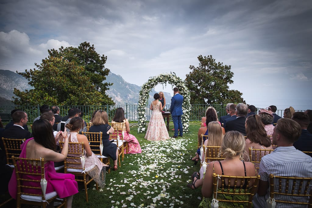 wedding at principessa di piemonte garden in ravello